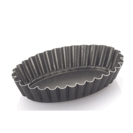 Formina brioche ovale o budino ovale da 11x7,5xh2,3 cm in alluminio antiaderente da Vespa.