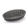 Formina brioche ovale o budino ovale da 11x7,5xh2,3 cm in alluminio antiaderente da Vespa.