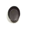 Formina brioche ovale o budino ovale da 11x7,5xh2,3 cm in alluminio antiaderente da Vespa.