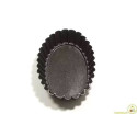 Formina brioche ovale o budino ovale da 11x7,5xh2,3 cm in alluminio antiaderente da Vespa.