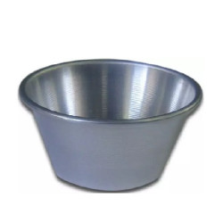ø7,5 o ø8 cm Formina mini timballo tipo mini muffin e mini creme caramel in alluminio da Linea Liotti