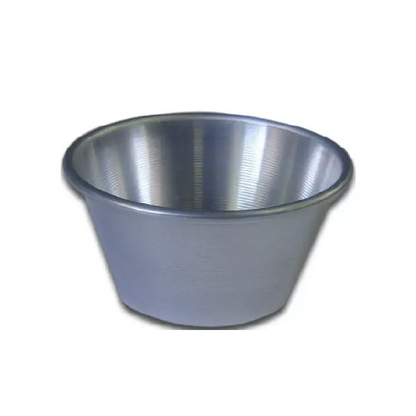Formina per timballo tipo muffin e creme caramel in alluminio da ø8,5xh6,5 cm