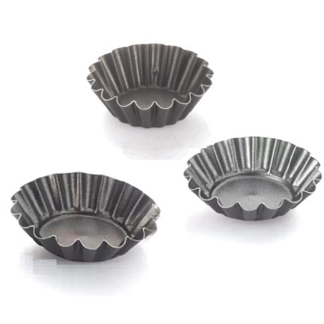 Da ø6,5 a ø7,5 cm formina tonda riccia in alluminio antiaderente da Vespa Da ø6,5 a ø7,5 cm formina tonda riccia in alluminio antiaderente da Vespa