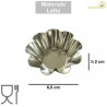 Stampo da forno in latta a forma di margherita dal diametro di 6,5 cm, altezza 2 cm da Vespa