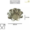 Set 10 formine margherita in latta diametro 6 cm, altezza 2 cm, per dolci monoporzioni da Vespa Set 10 formine margherita in latta diametro 6 cm, altezza 2 cm, per dolci monoporzioni da Vespa