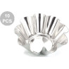 Set 10 formine margherita in latta diametro 6 cm, altezza 2 cm, per dolci monoporzioni da Vespa Set 10 formine margherita in latta diametro 6 cm, altezza 2 cm, per dolci monoporzioni da Vespa