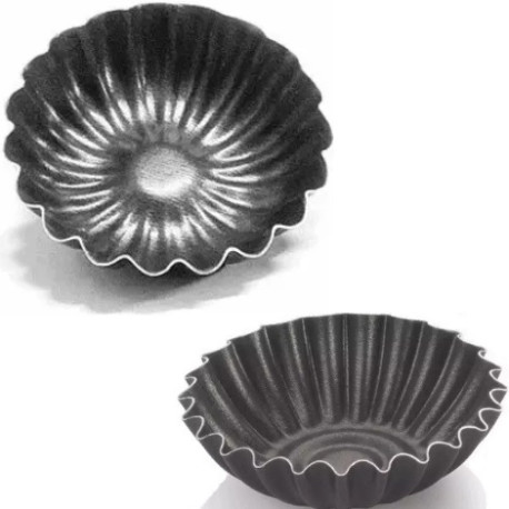 5 o 7 cm Formina riccia tonda bassa e stretta in alluminio antiaderente per dessert o monoporzioni da Vespa 5 o 7 cm Formina riccia tonda bassa e stretta in alluminio antiaderente per dessert o monoporzioni da Vespa