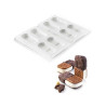 Crock Silikomart: stampo silicone per gelati tipo MaxiBon su vassoio Crock Silikomart: stampo silicone per gelati tipo MaxiBon su vassoio