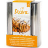 Stampi cannoli a tubo Decora in acciaio ø2xh12 cm confezione da 8 formine cannoli normali