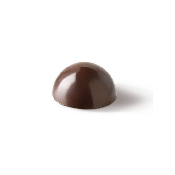Stampo policarbonato sfera di cioccolato per 15 monoporzioni di diametro 60 mm e peso 35 g