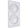 Stampo policarbonato sfera per 2 semisfere grandi 250 g da ø148 mm Stampo policarbonato sfera per 2 semisfere grandi 250 g da ø148 mm
