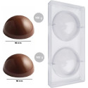 Stampo Cioccolato Sfera da 100 g di diametro 98 mm in policarbonato professionale