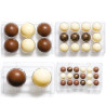 Da 2,5 a 10 cm stampo policarbonato sfera di cioccolato da Decora Da 2,5 a 10 cm stampo policarbonato sfera di cioccolato da Decora