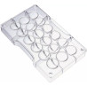 Stampo policarbonato 18 micro semisfere di cioccolato diametro 2,5 cm da Decora Stampo policarbonato 18 micro semisfere di cioccolato diametro 2,5 cm da Decora