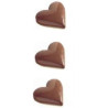 Stampo in policarbonato per 3 cuori giganti di cioccolato dal diametro di 10 cm Stampo in policarbonato per 3 cuori giganti di cioccolato dal diametro di 10 cm