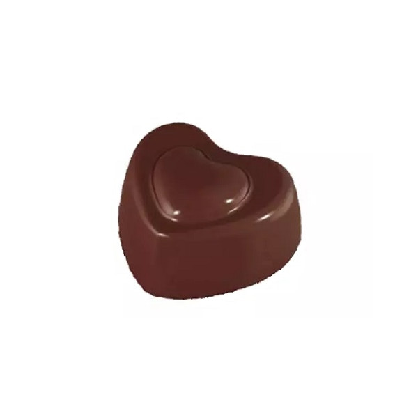 Stampo policarbonato 20 cioccolatini cuori con cuoricini 2,98x3,32xh1,53 cm da 10 g