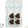 Stampo cioccolato cuore 8 cavità da 4 cm in policarbonato di Decora Stampo cioccolato cuore 8 cavità da 4 cm in policarbonato di Decora