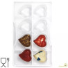 Stampo cioccolato cuore 8 cavità da 4 cm in policarbonato di Decora Stampo cioccolato cuore 8 cavità da 4 cm in policarbonato di Decora