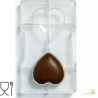 Stampo cioccolato cuore medio 2 cavità da 7 cm in policarbonato da Decora Stampo cioccolato cuore medio 2 cavità da 7 cm in policarbonato da Decora