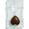 Stampo cioccolato cuore medio 2 cavità da 7 cm in policarbonato da Decora Stampo cioccolato cuore medio 2 cavità da 7 cm in policarbonato da Decora