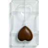 Stampo cioccolato cuore medio 2 cavità da 7 cm in policarbonato da Decora