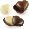 Secret Love o Amore Segreto Kit 2 Stampi Cioccolato Termoformato 3D a forma di cuore da Silikomart