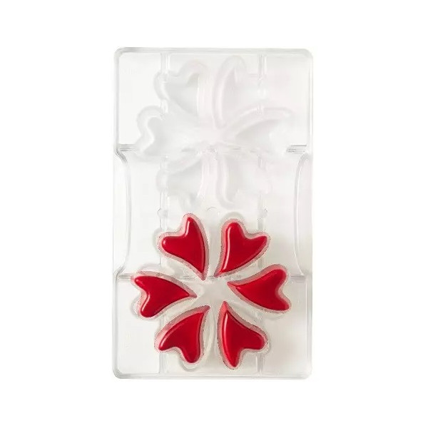 Cuore matto Decora stampo policarbonato 12 cioccolatini cuore 30x40xh2 cm