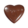Stampo policarbonato 2 cuori giganti di cioccolato con lucchetto 7,8x8 cm da 40 g