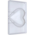 Stampo policarbonato cuore gigante di cioccolato 16x16 cm da 200 g