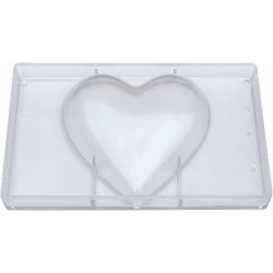 Stampo policarbonato cuore gigante di cioccolato 16x16 cm da 200 g