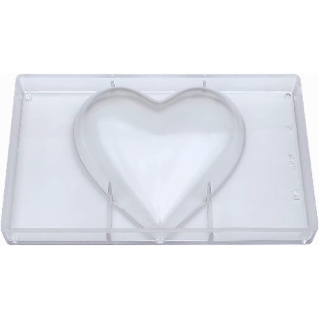 Stampo policarbonato cuore gigante di cioccolato 16x16 cm da 200 g Stampo policarbonato cuore gigante di cioccolato 16x16 cm da 200 g