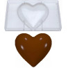 Stampo policarbonato cuore gigante di cioccolato 16x16 cm da 200 g Stampo policarbonato cuore gigante di cioccolato 16x16 cm da 200 g