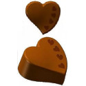 Stampo policarbonato 32 cioccolatini cuore con decoro 4 cuoricini 33x31xh15 mm 12 g