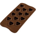 SCG48 my love 3D Silikomart: stampo silicone 12 cioccolatini cuori tridimensionali 31x30xh5 mm