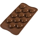 SCG48 my love 3D Silikomart stampo silicone 12 cioccolatini cuori tridimensionali 31x30xh5 mm