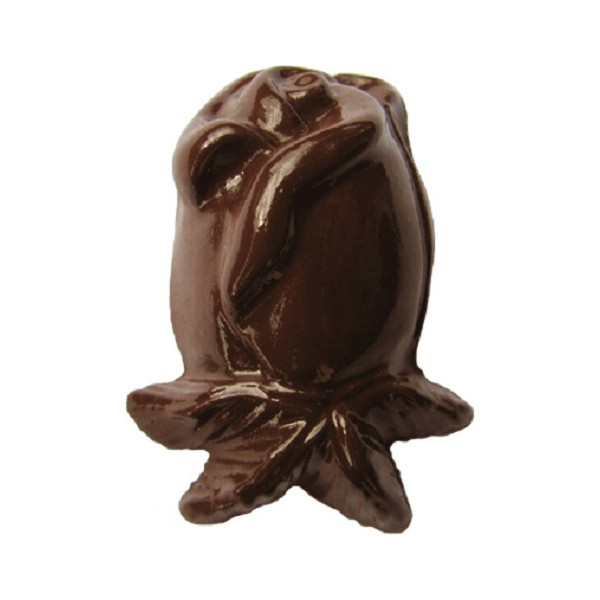 Bocciolo di rosa stampo policarbonato 18 cioccolatini 40x29x13,7 mm 7 g