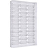 Gianduiotto 9 g stampo policarbonato 33 cioccolatini 45,5x14,5xh18,5 mm Gianduiotto 9 g stampo policarbonato 33 cioccolatini 45,5x14,5xh18,5 mm