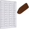 Gianduiotto 9 g stampo policarbonato 33 cioccolatini 45,5x14,5xh18,5 mm Gianduiotto 9 g stampo policarbonato 33 cioccolatini 45,5x14,5xh18,5 mm