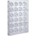 Rosa 11 g stampo policarbonato 24 cioccolatini 30x30,6xh19 mm