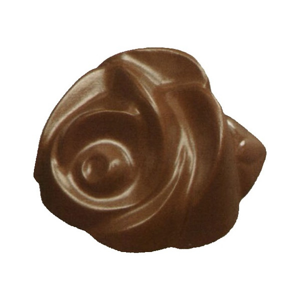Stampo rosa di cioccolato da 11 g 3 cm in policarbonato per 24 cioccolatini a forma di rosa