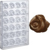 Rosa 11 g stampo policarbonato 24 cioccolatini 30x30,6xh19 mm Rosa 11 g stampo policarbonato 24 cioccolatini 30x30,6xh19 mm