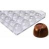 Stampo policarbonato tondo o sferico 32 cioccolatini tondi o sferici ø28xh19 mm da 7 g