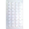 Stampo policarbonato cremino liscio 32 cioccolatini 2,5x2,15xh2,1 cm 10 g Stampo policarbonato cremino liscio 32 cioccolatini 2,5x2,15xh2,1 cm 10 g