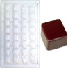 Stampo policarbonato cremino liscio 32 cioccolatini 2,5x2,15xh2,1 cm 10 g Stampo policarbonato cremino liscio 32 cioccolatini 2,5x2,15xh2,1 cm 10 g