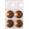 Il piatto tondo piccolo Decora stampo policarbonato 6 piattini di cioccolato di ø7,5xh1,5 cm Il piatto tondo piccolo Decora stampo policarbonato 6 piattini di cioccolato di ø7,5xh1,5 cm