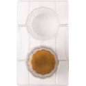 Il bicchierino ondulato Decora stampo policarbonato 2 bicchieri di cioccolato ø75xh50 mm