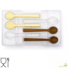 Cucchiaino Decora: stampo in policarbonato per 6 cucchiai di cioccolato di 11,5xh1 cm Cucchiaino Decora: stampo in policarbonato per 6 cucchiai di cioccolato di 11,5xh1 cm