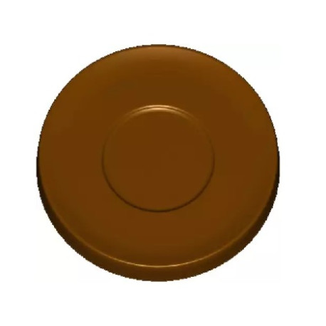 Stampo in policarbonato per 8 piattini da caffè di cioccolato di ø60xh5 mm e peso 12 g Stampo in policarbonato per 8 piattini da caffè di cioccolato di ø60xh5 mm e peso 12 g