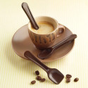 Choco Spoon Silikomart; stampo in silicone per 7 cucchiaini da caffè in cioccolato