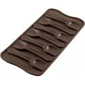 Choco Spoon Silikomart; stampo in silicone per 7 cucchiaini da caffè in cioccolato